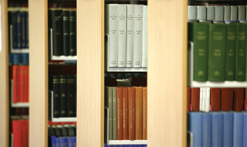 books in several bookcases