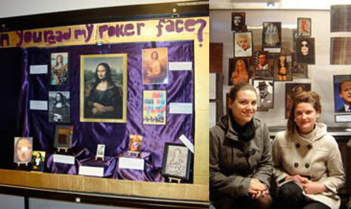 Students with their display